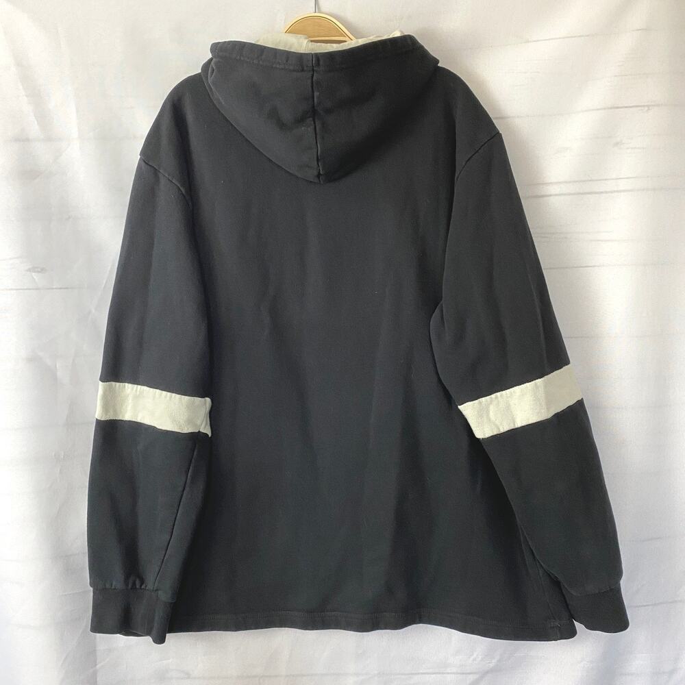 Viatran Huntsville Havoc Hockey Team Hoodie Sweatshirt Mens 2XL Black Colorblock - Picture 2 of 9